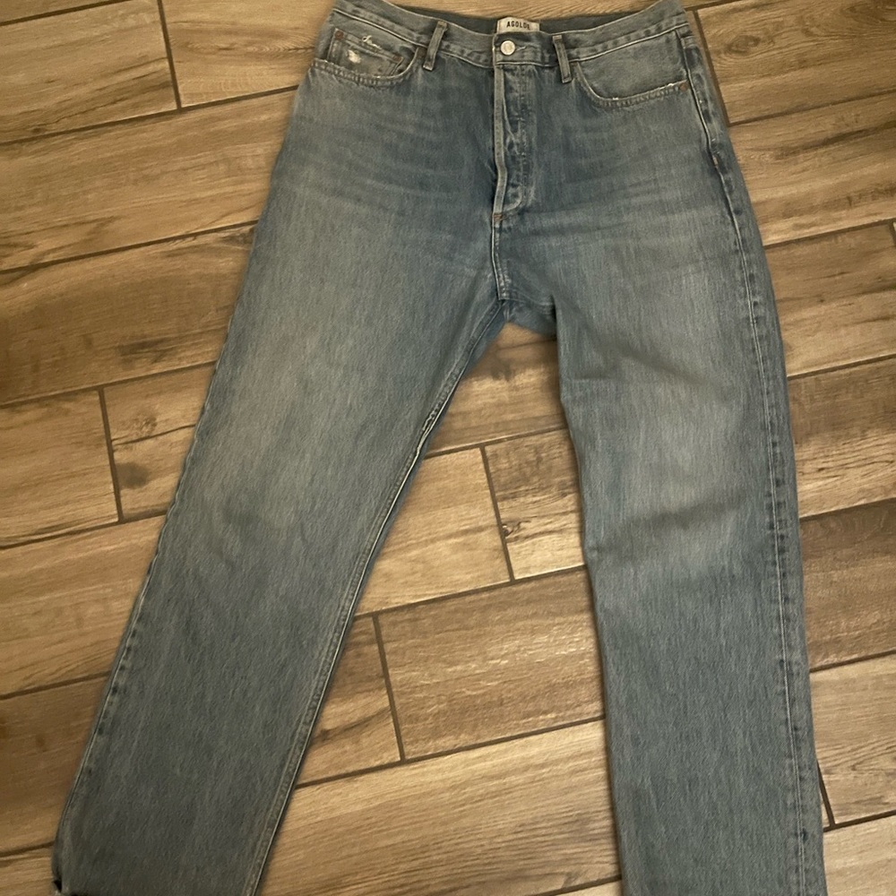 AGOLDE SIZE 31 90s pinch waist straight leg denim
